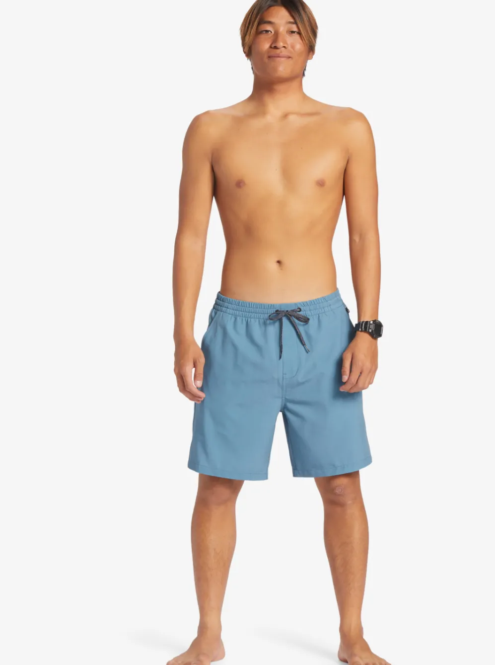 Quiksilver Boardshorts|Ocean Elastic Waist 18" Amphibian Shorts Aegean Blue