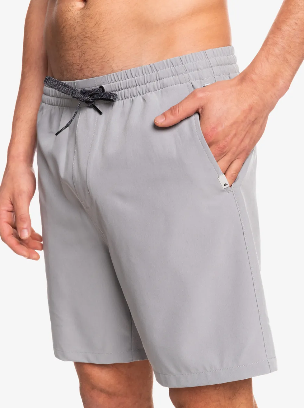 Quiksilver Boardshorts|Ocean Elastic Waist 18" Amphibian Shorts Sleet
