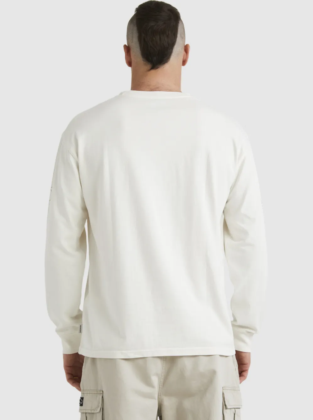 Quiksilver Tees|Off Grid Long Sleeve T-Shirt Snow White