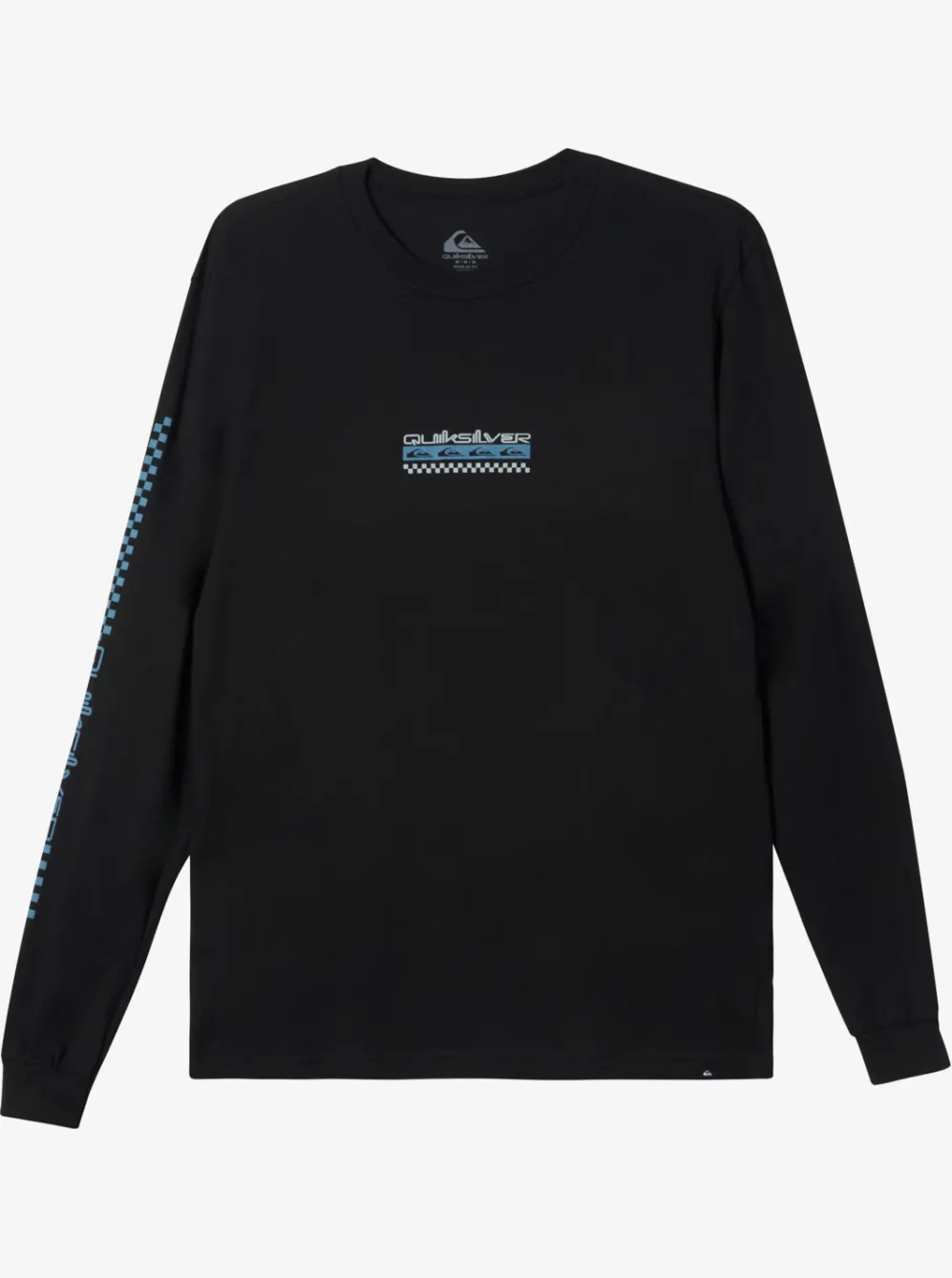 Quiksilver Tees|Omni Check Turn Long Sleeve T-Shirt Black