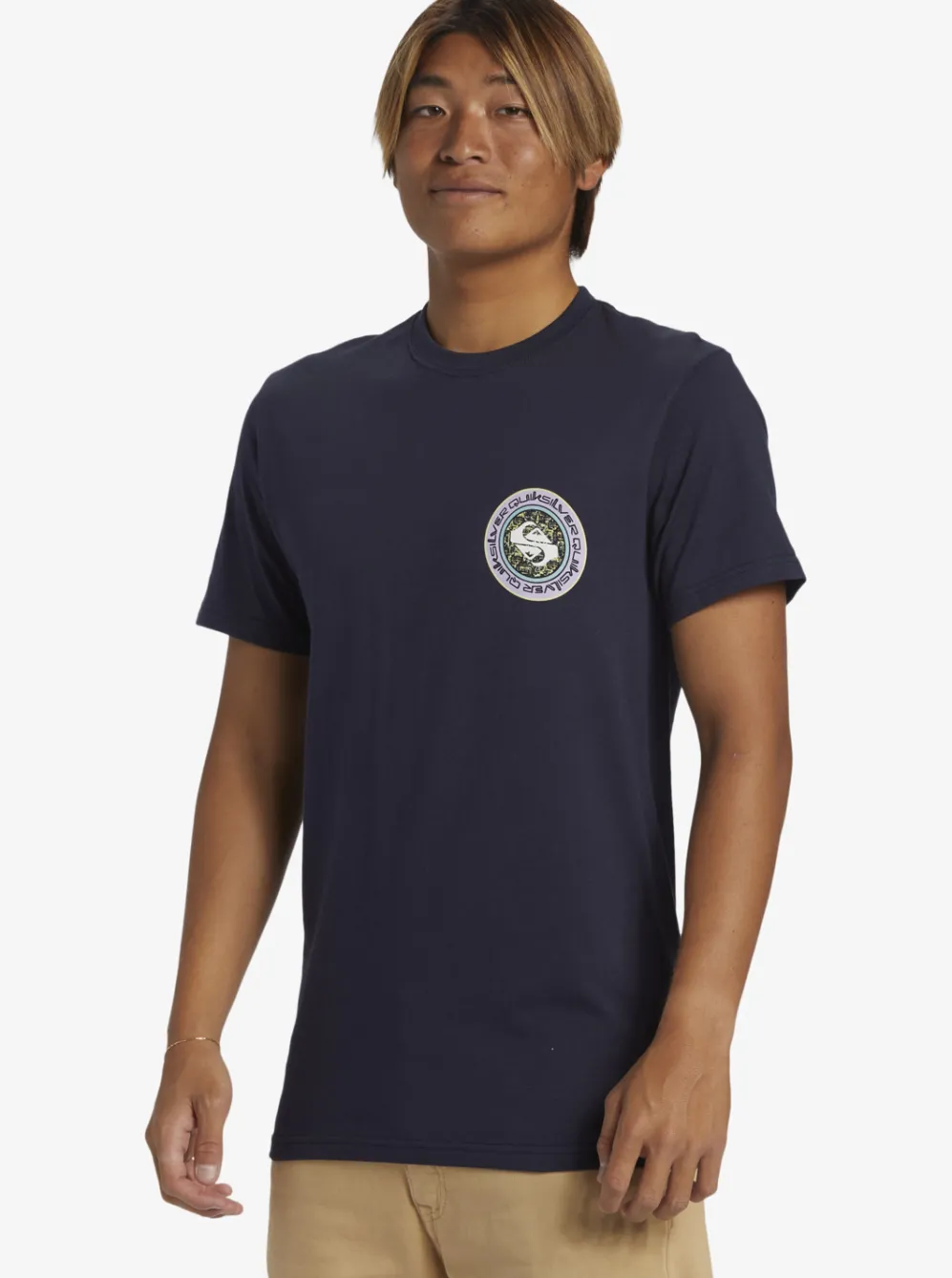 Quiksilver Tees|Omni Circle T-Shirt Navy Blazer