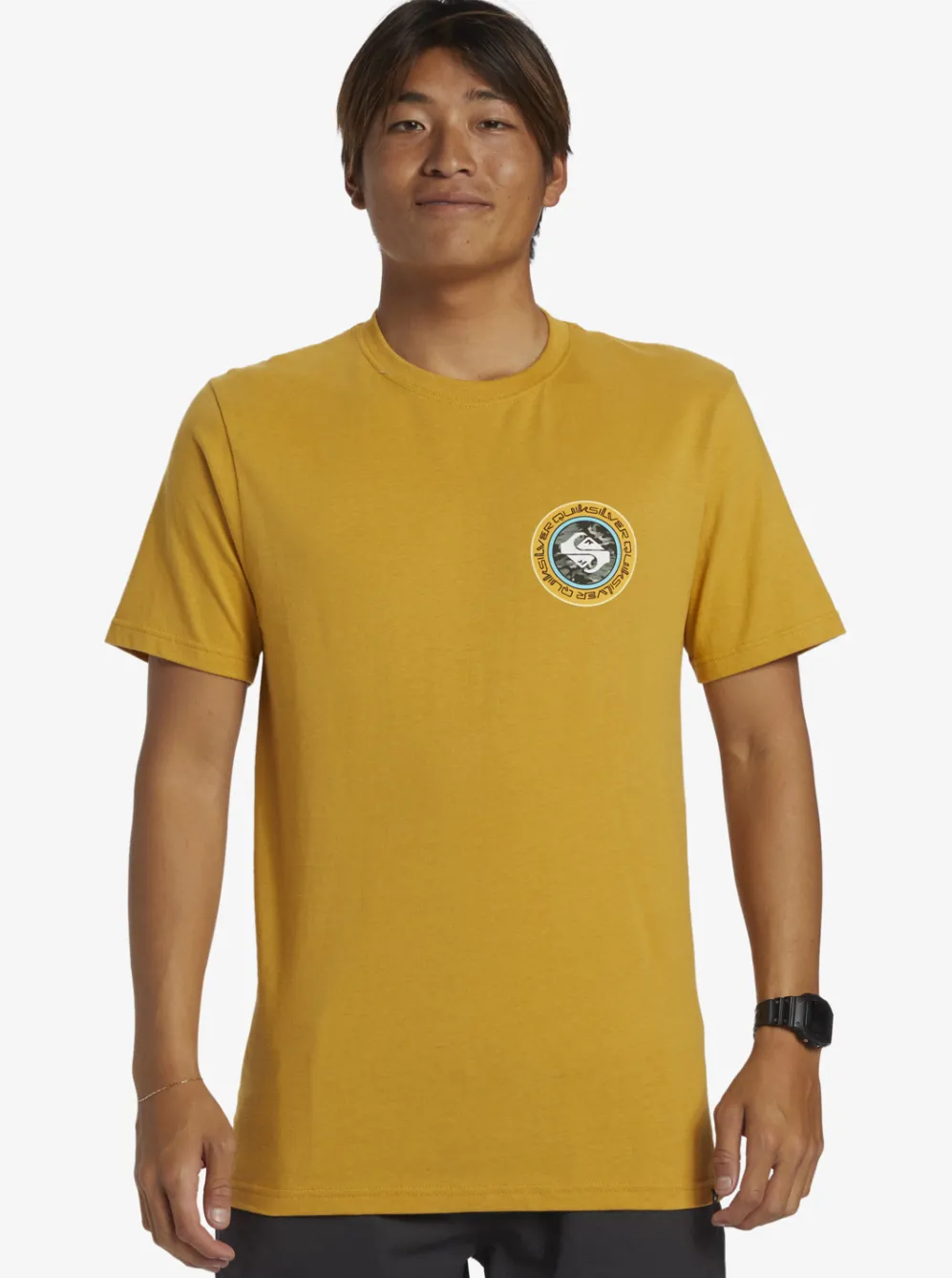 Quiksilver Tees|Omni Circle T-Shirt Mustard