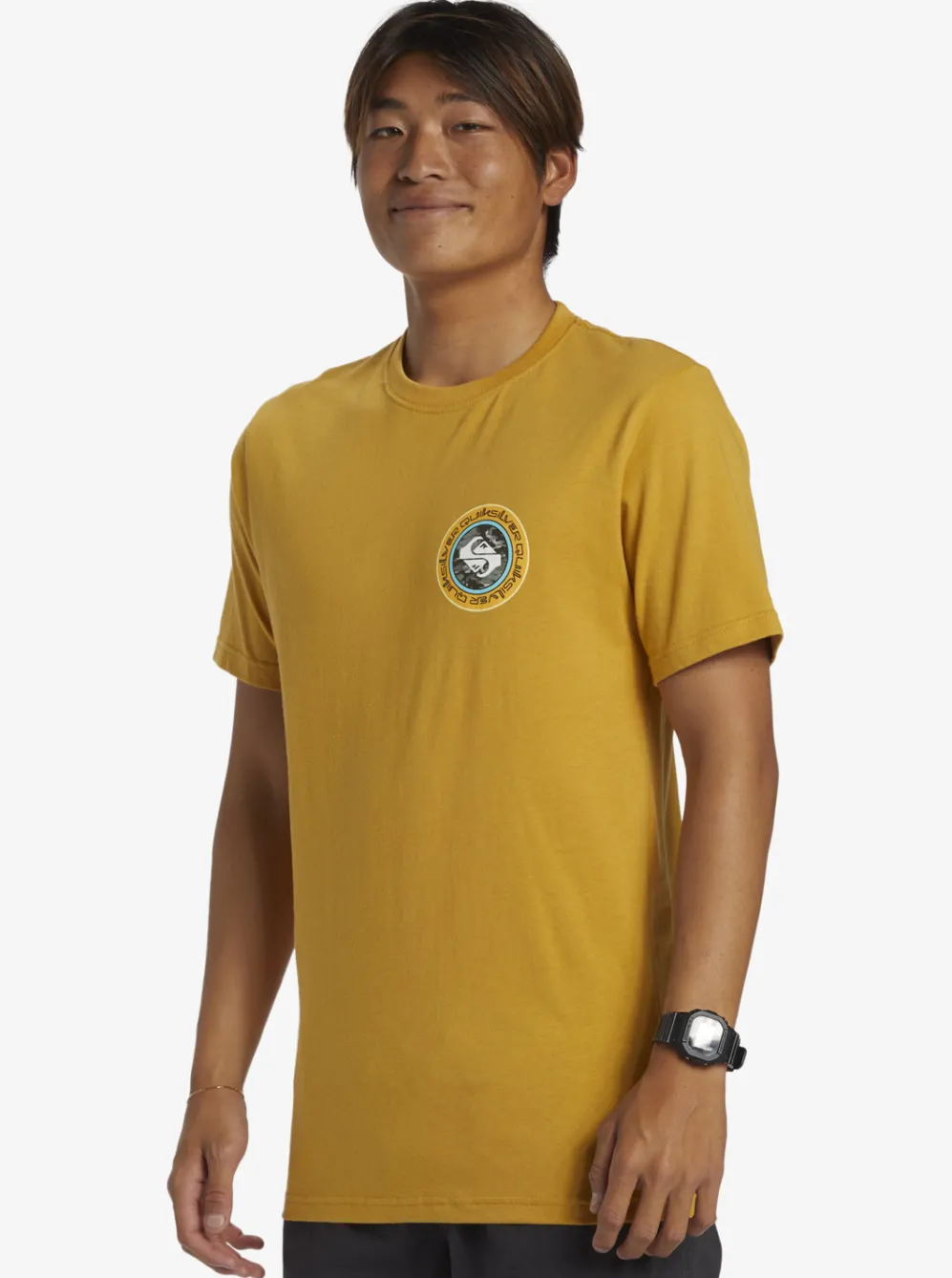Quiksilver Tees|Omni Circle T-Shirt Mustard