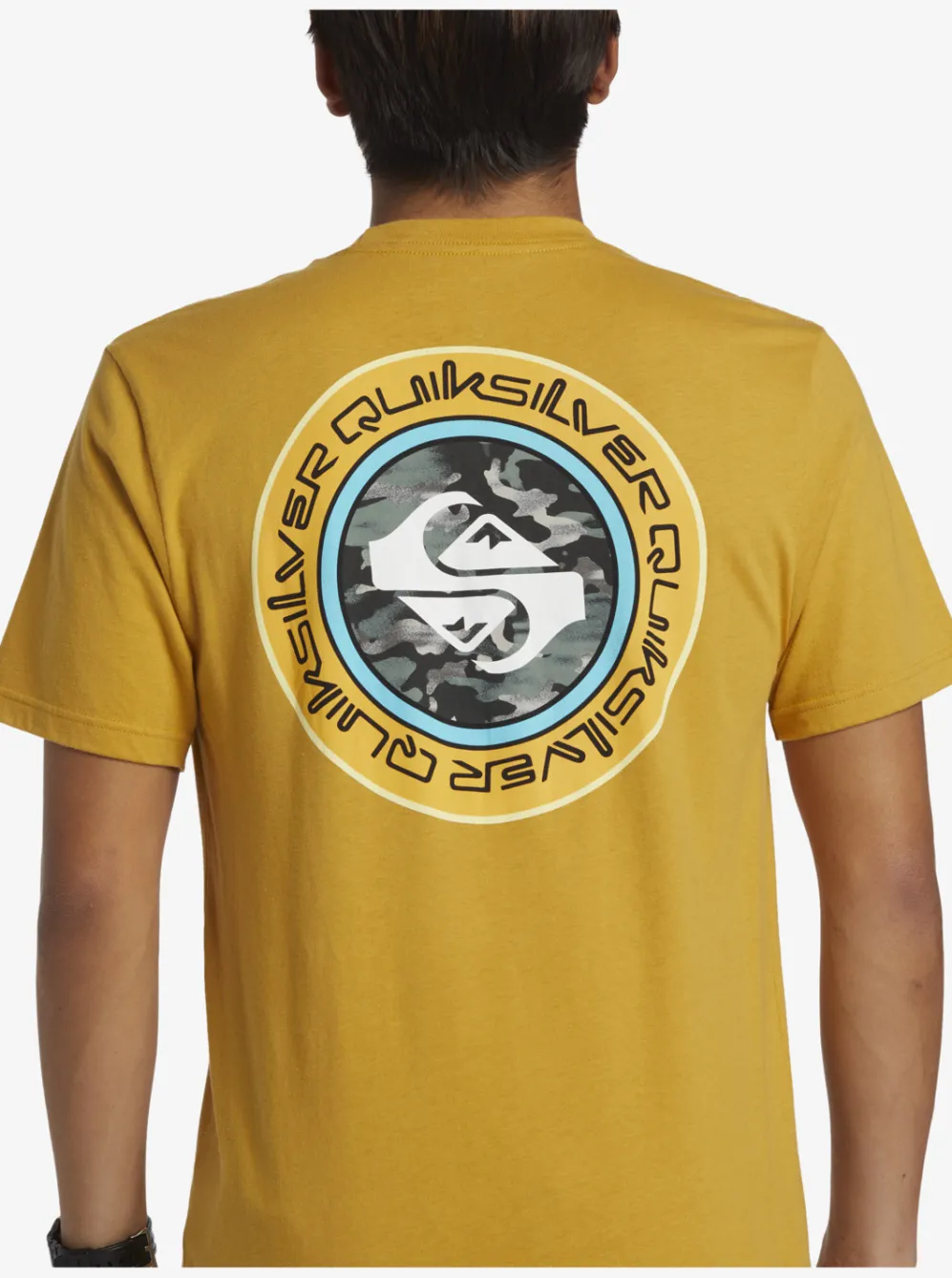 Quiksilver Tees|Omni Circle T-Shirt Mustard