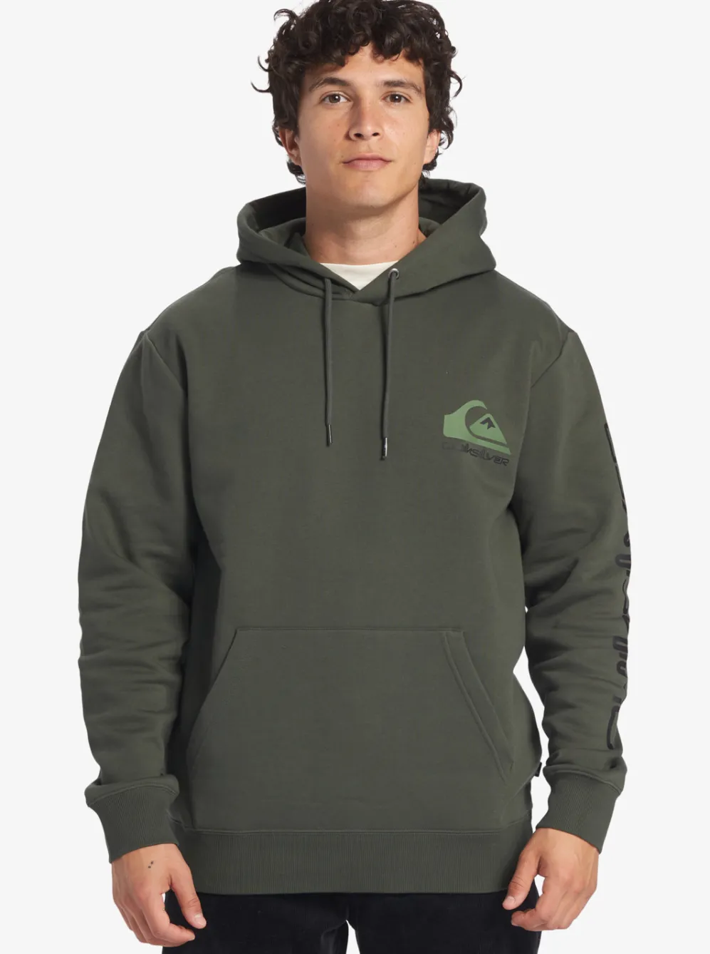 Quiksilver Sweatshirts & Hoodies|Omni Logo Hoodie Climbing Ivy