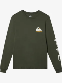 Quiksilver Tees|Omni Logo Long Sleeve T-Shirt Climbing Ivy