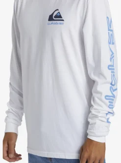 Quiksilver Tees|Omni Logo Long Sleeve T-Shirt White