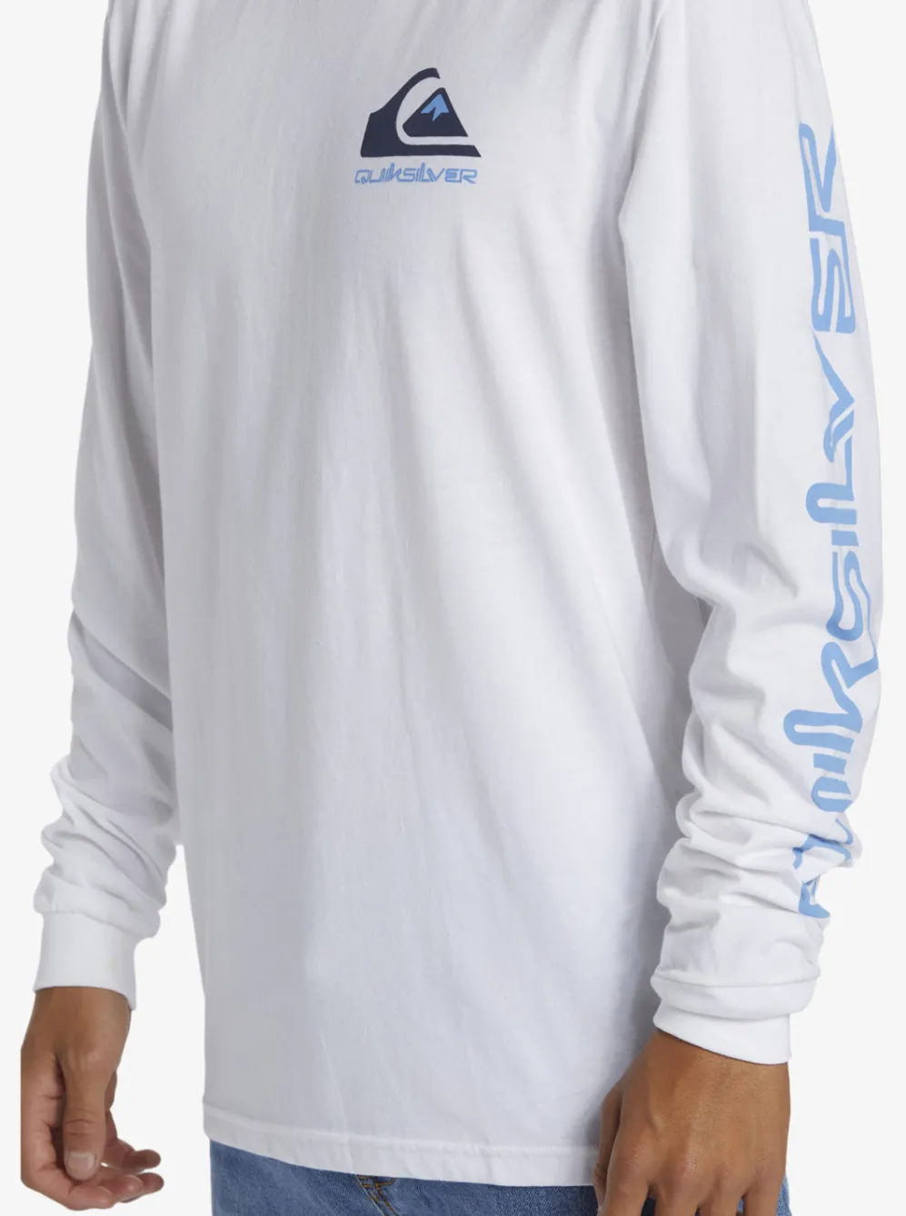 Quiksilver Tees|Omni Logo Long Sleeve T-Shirt White