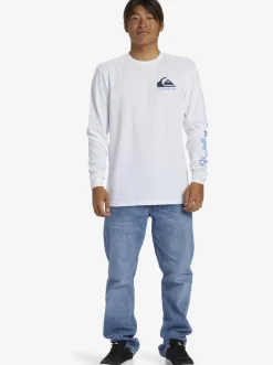 Quiksilver Tees|Omni Logo Long Sleeve T-Shirt White