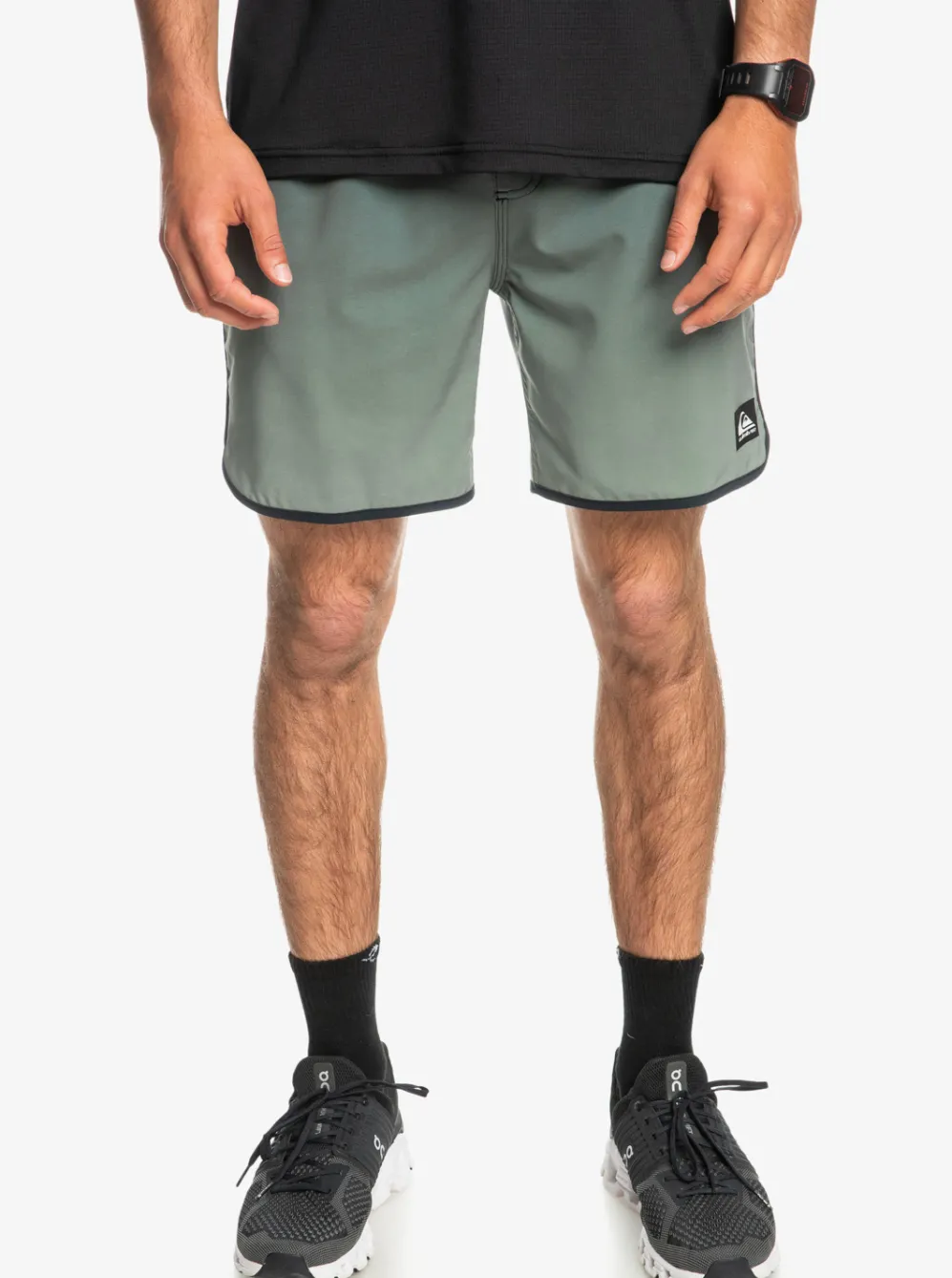 Quiksilver Boardshorts|Omni Scallop 17" Amphibian Boardshorts Laurel Wreath
