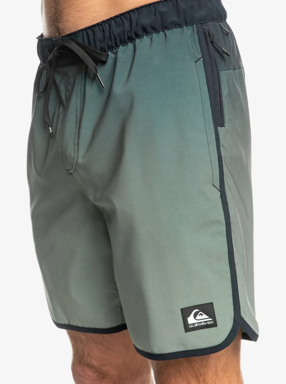 Quiksilver Boardshorts|Omni Scallop 17" Amphibian Boardshorts Laurel Wreath