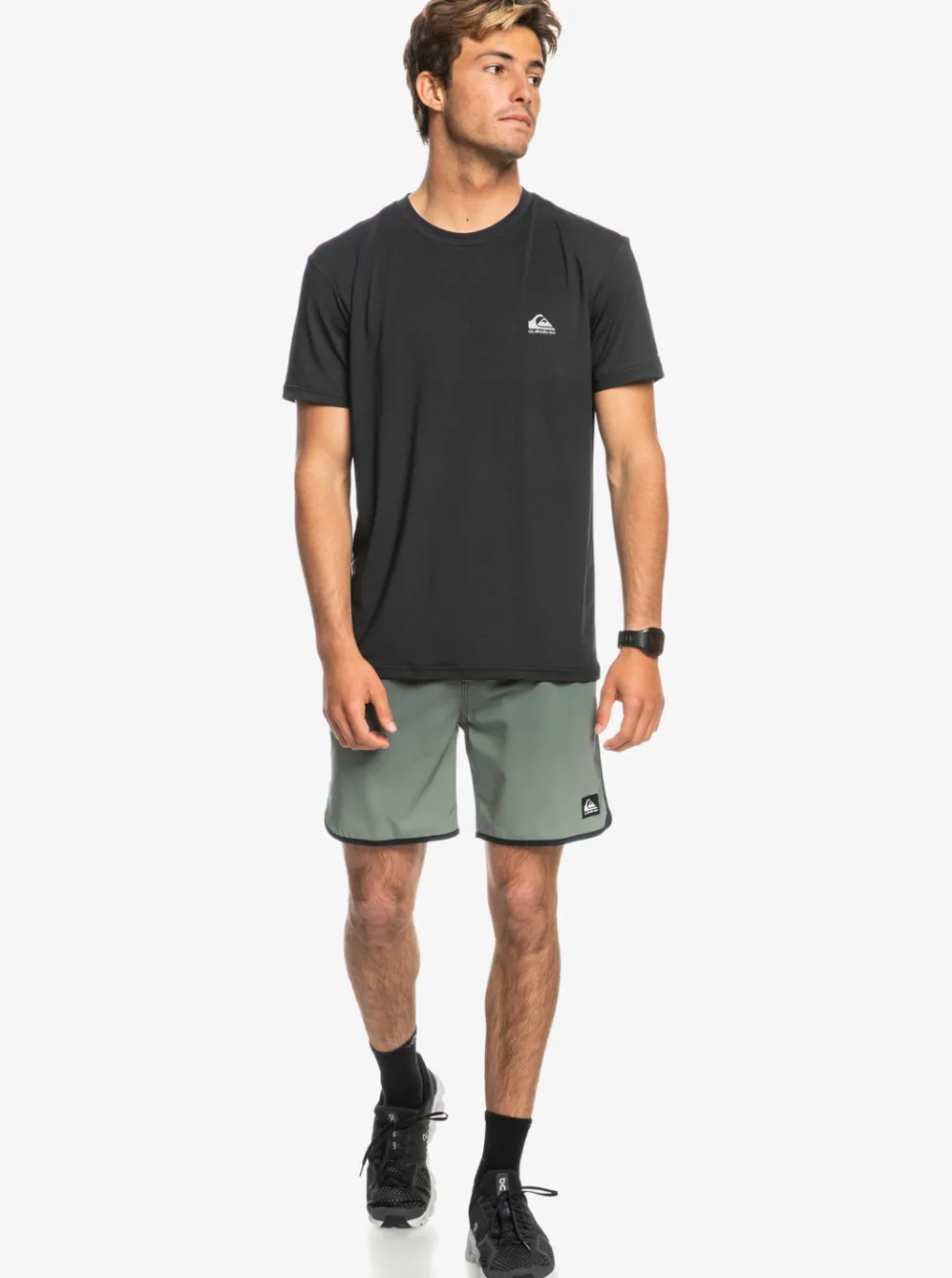 Quiksilver Boardshorts|Omni Scallop 17" Amphibian Boardshorts Laurel Wreath
