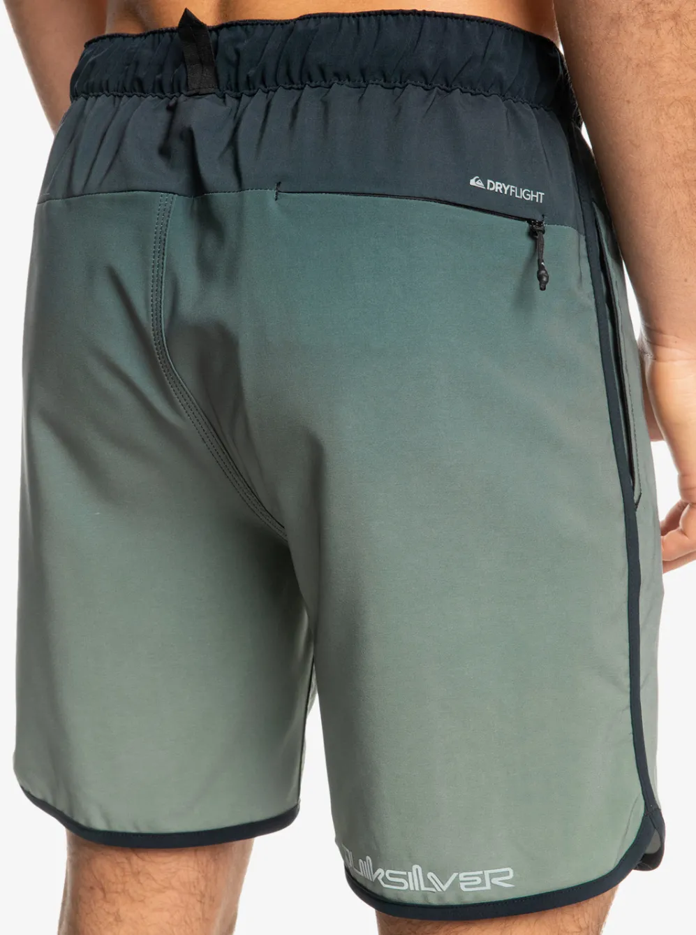 Quiksilver Boardshorts|Omni Scallop 17" Amphibian Boardshorts Laurel Wreath