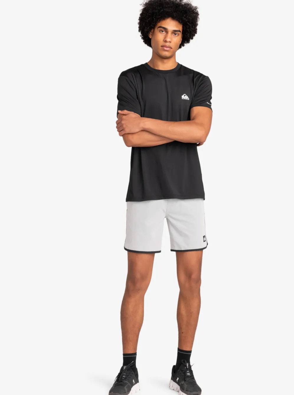 Quiksilver Boardshorts|Omni Scallop 17" Amphibian Boardshorts Sleet