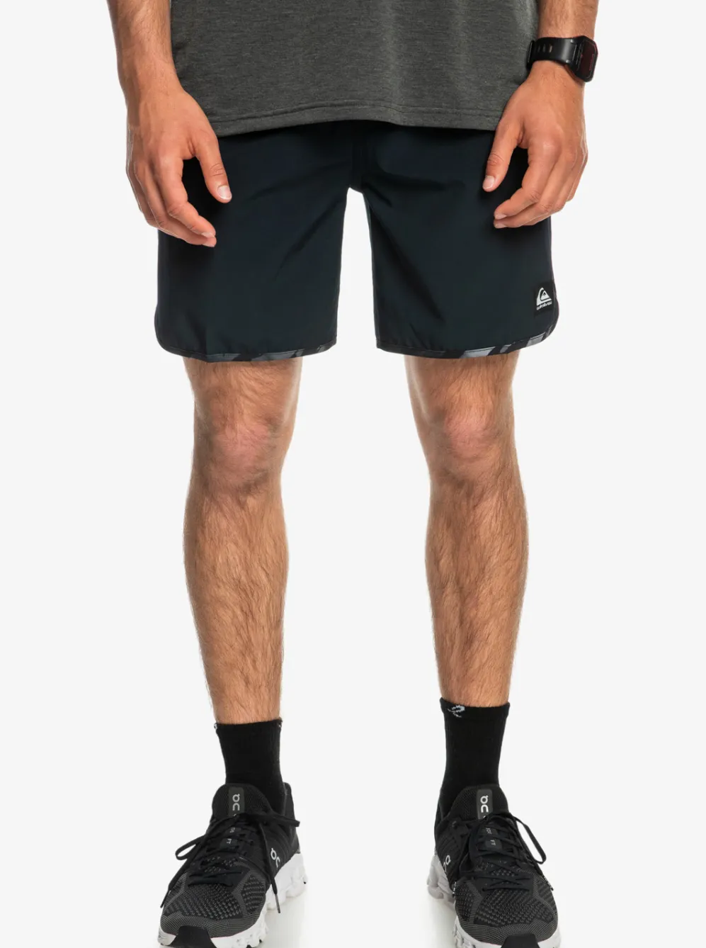 Quiksilver Boardshorts|Omni Scallop 17" Amphibian Boardshorts Black