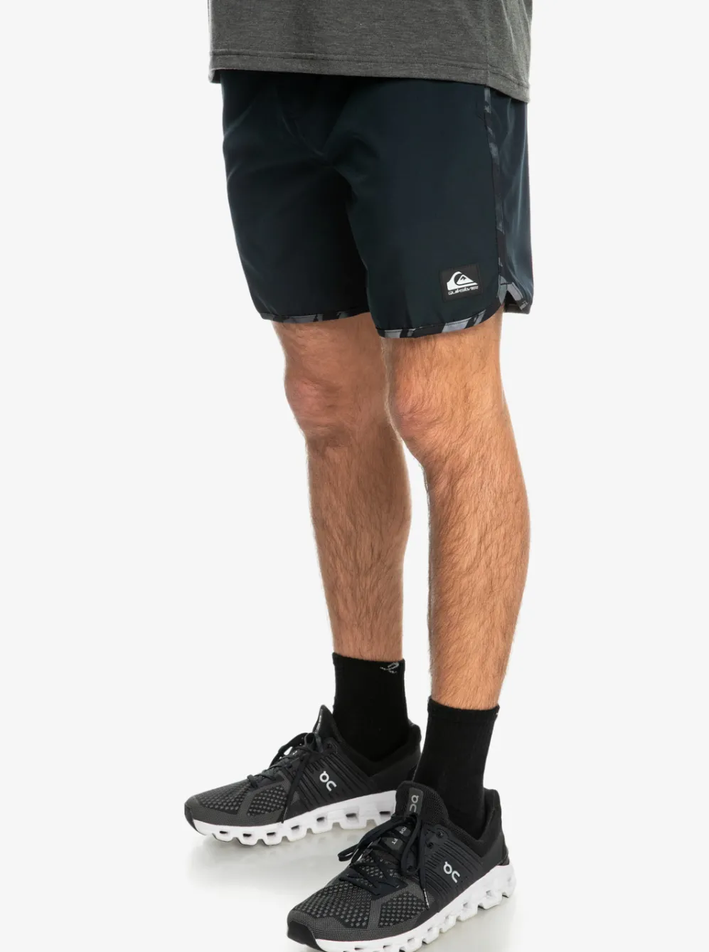Quiksilver Boardshorts|Omni Scallop 17" Amphibian Boardshorts Black