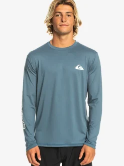 Quiksilver Rashguards|Omni Session Long Sleeve Upf 50 Surf T-Shirt Bering Sea