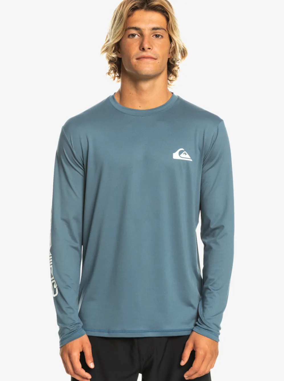 Quiksilver Rashguards|Omni Session Long Sleeve Upf 50 Surf T-Shirt Bering Sea