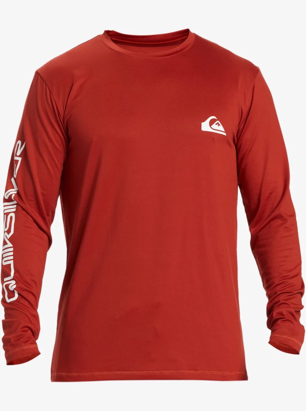 Quiksilver Rashguards|Omni Session Long Sleeve Upf 50 Surf T-Shirt Red Ochre