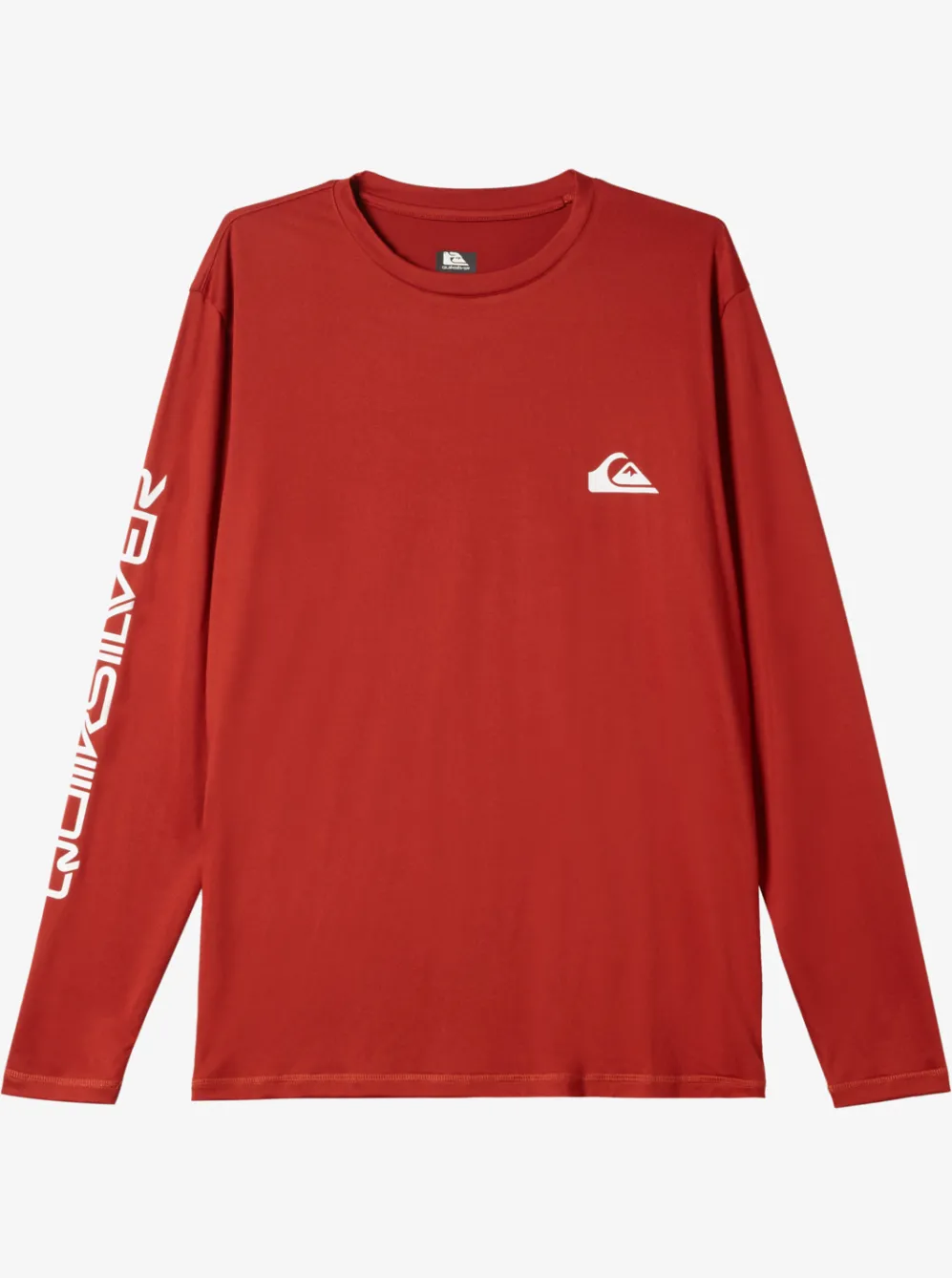 Quiksilver Rashguards|Omni Session Long Sleeve Upf 50 Surf T-Shirt Red Ochre