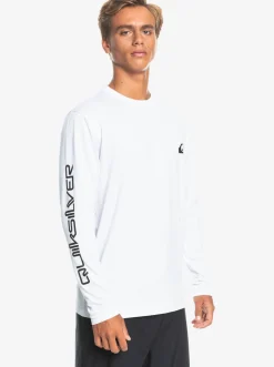 Quiksilver Rashguards|Omni Session Long Sleeve Upf 50 Surf T-Shirt White