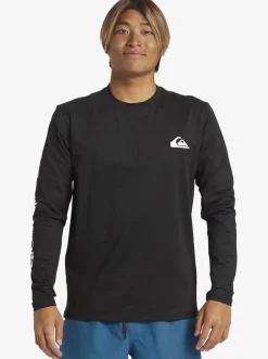 Quiksilver Rashguards|Omni Session Long Sleeve Upf 50 Surf T-Shirt Black