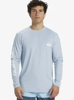 Quiksilver Rashguards|Omni Session Long Sleeve Upf 50 Surf T-Shirt Celestial Blue