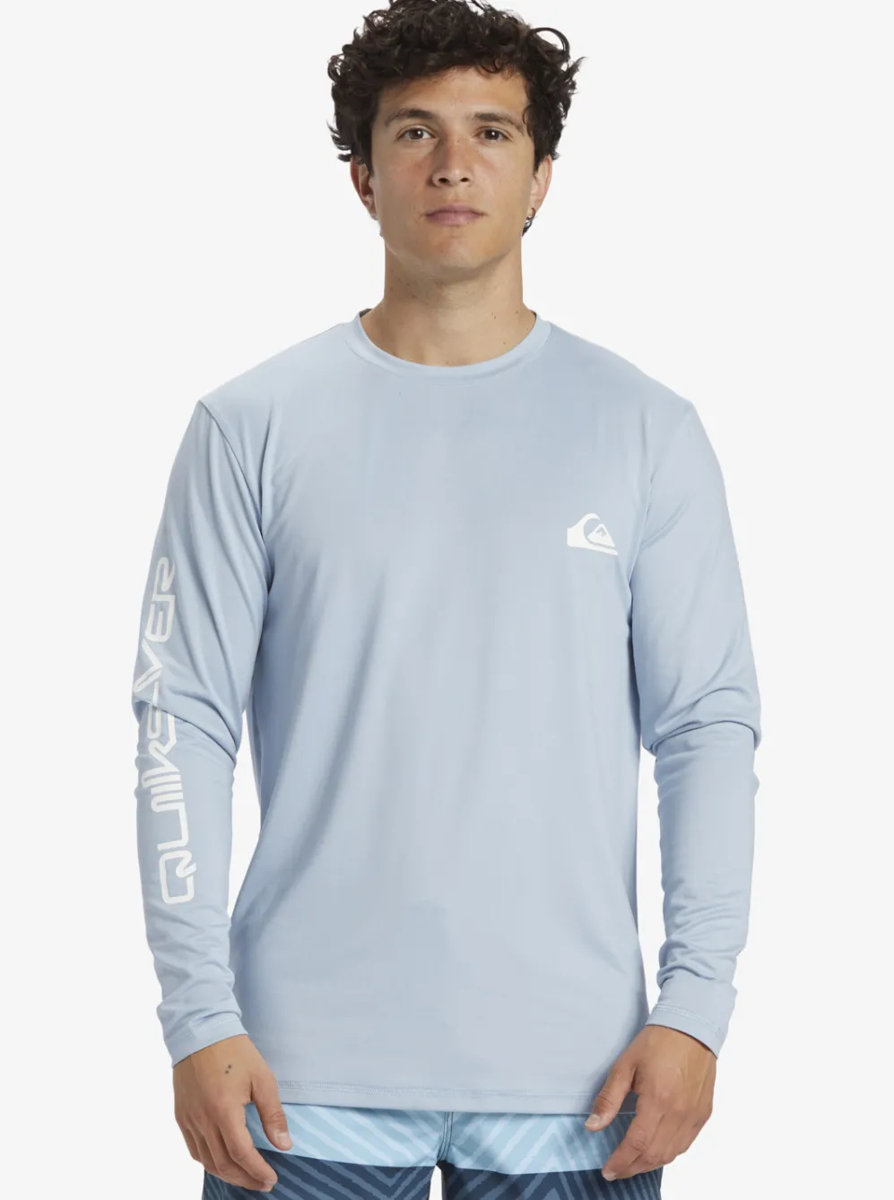 Quiksilver Rashguards|Omni Session Long Sleeve Upf 50 Surf T-Shirt Celestial Blue