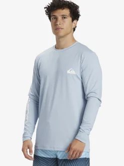 Quiksilver Rashguards|Omni Session Long Sleeve Upf 50 Surf T-Shirt Celestial Blue