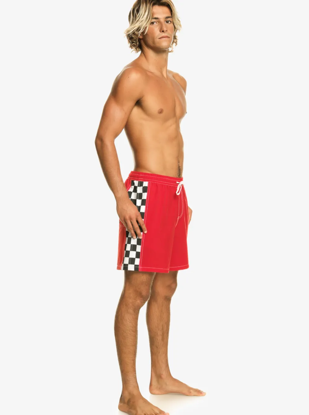 Quiksilver Elastic Waist|Original Arch 17" Volleys High Risk Red