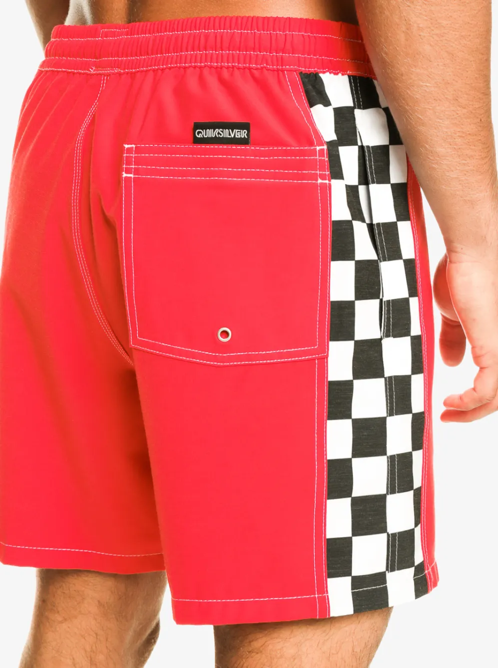 Quiksilver Elastic Waist|Original Arch 17" Volleys High Risk Red