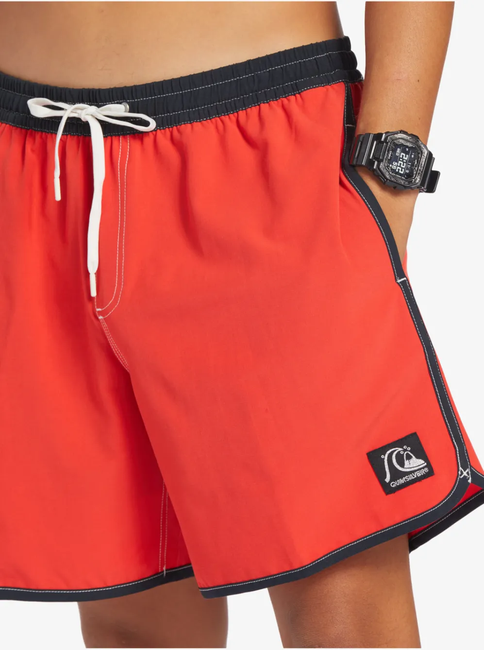 Quiksilver Elastic Waist|Original Scallop 17" Volleys High Risk Red