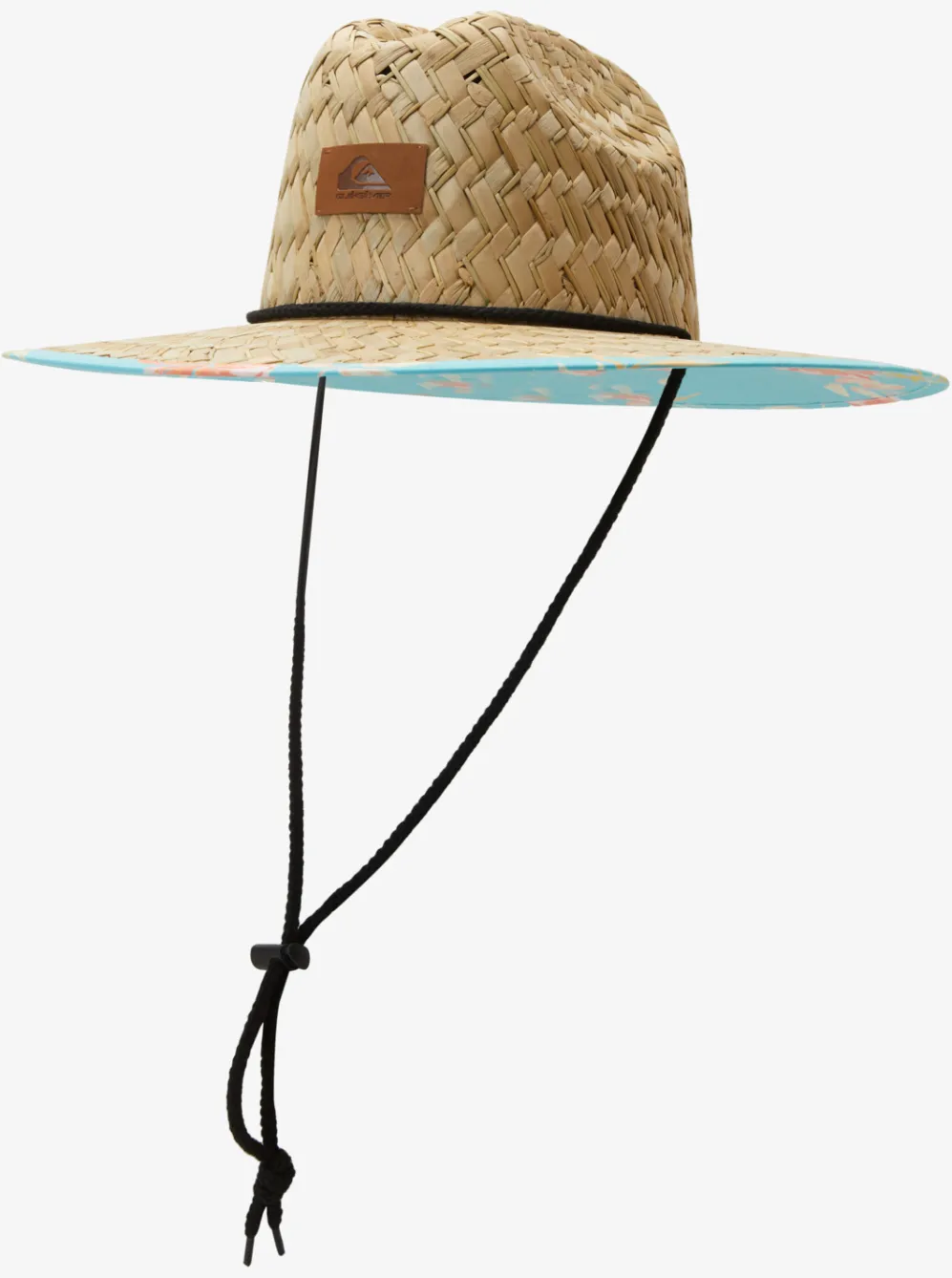 Quiksilver Hats|Outsider Straw Lifeguard Hat Blue Radiance