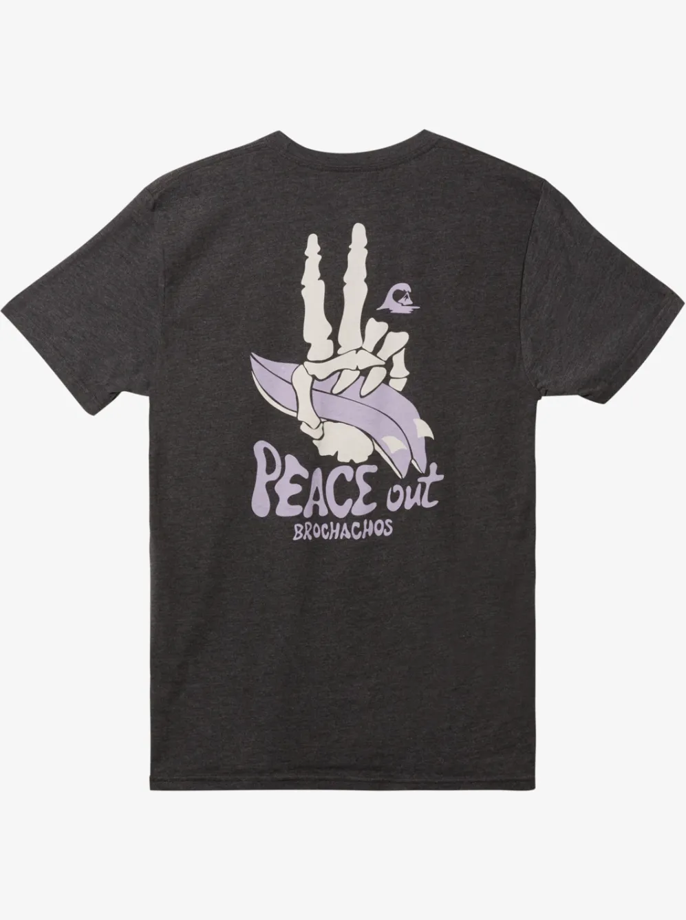 Quiksilver Tees|Peace Out T-Shirt Charcoal Heather