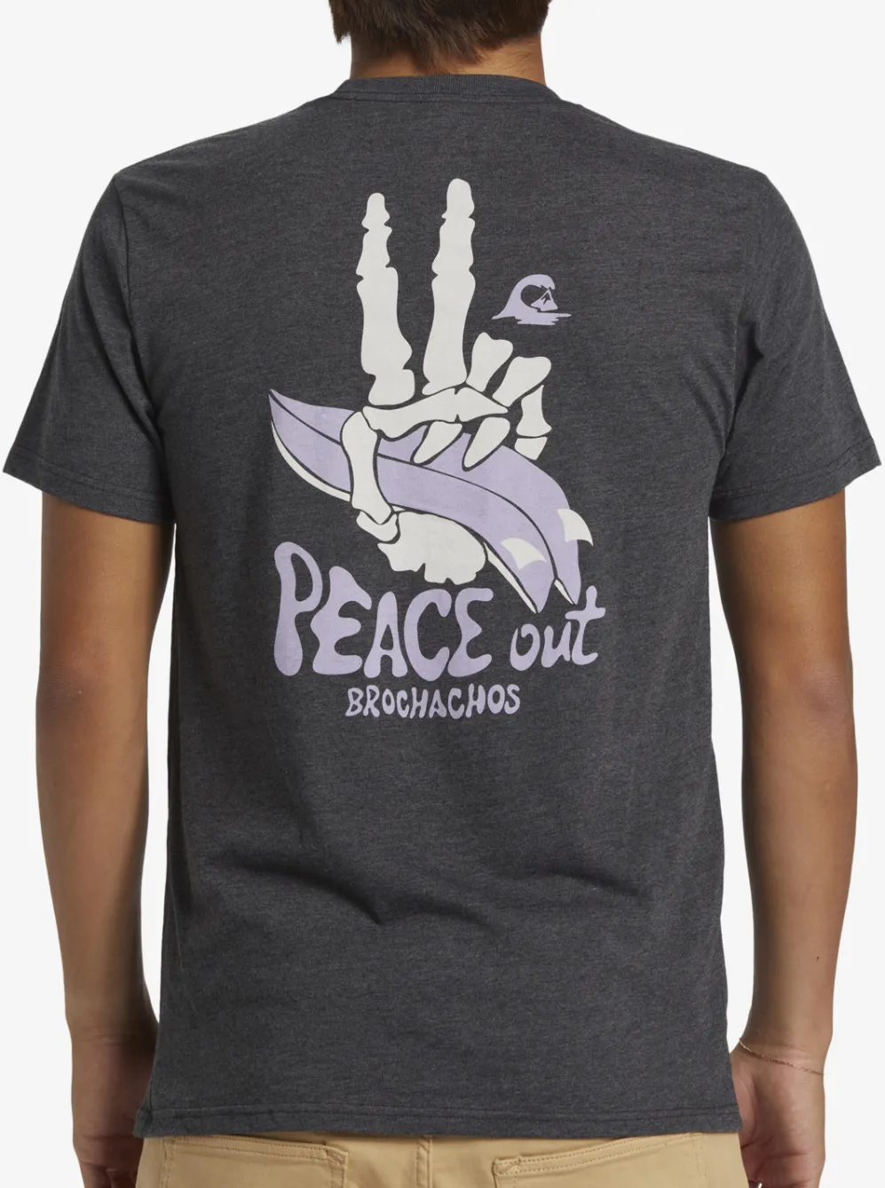 Quiksilver Tees|Peace Out T-Shirt Charcoal Heather