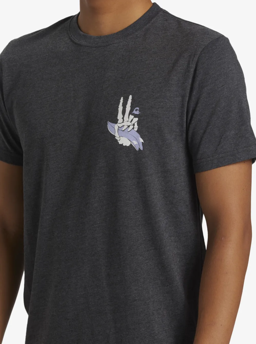 Quiksilver Tees|Peace Out T-Shirt Charcoal Heather