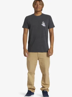Quiksilver Tees|Peace Out T-Shirt Charcoal Heather