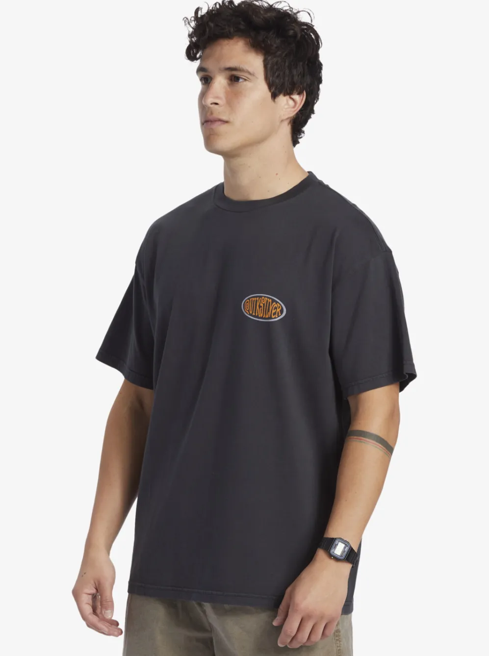 Quiksilver Tees|Real Surfin T-Shirt Black