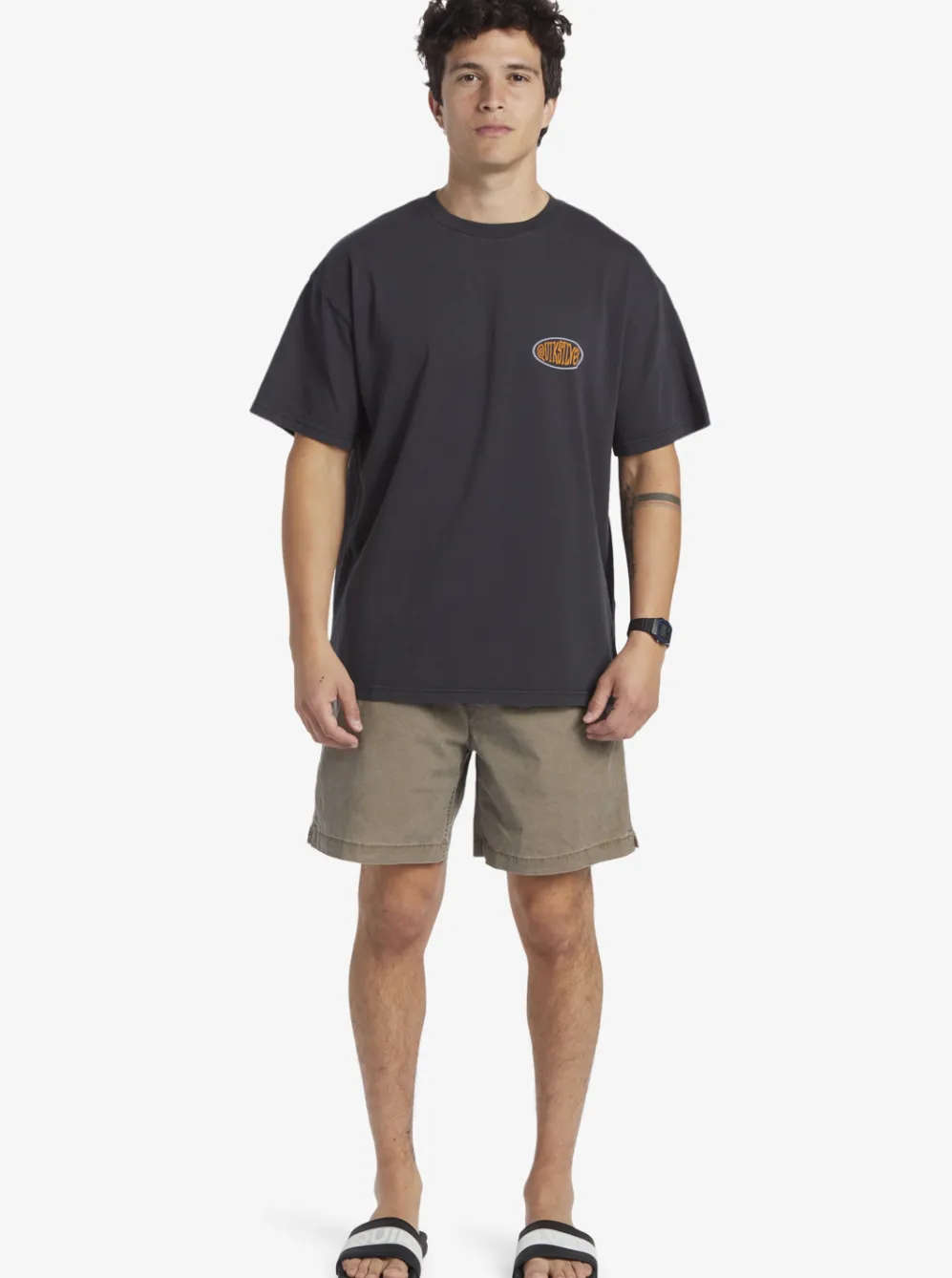 Quiksilver Tees|Real Surfin T-Shirt Black