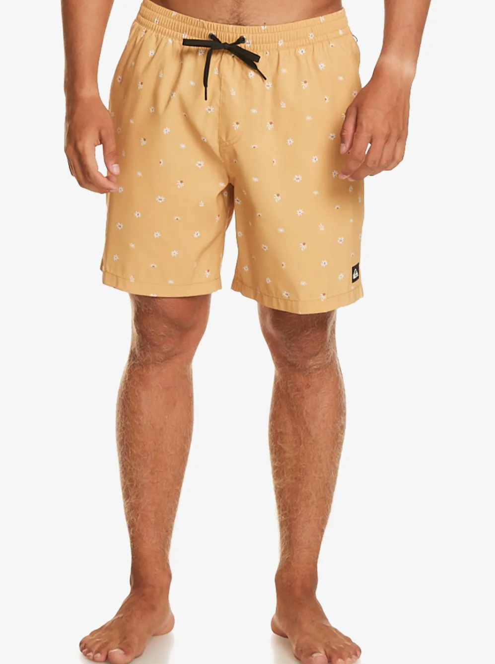 Quiksilver Elastic Waist|Re-Mix 17" Volleys Mustard