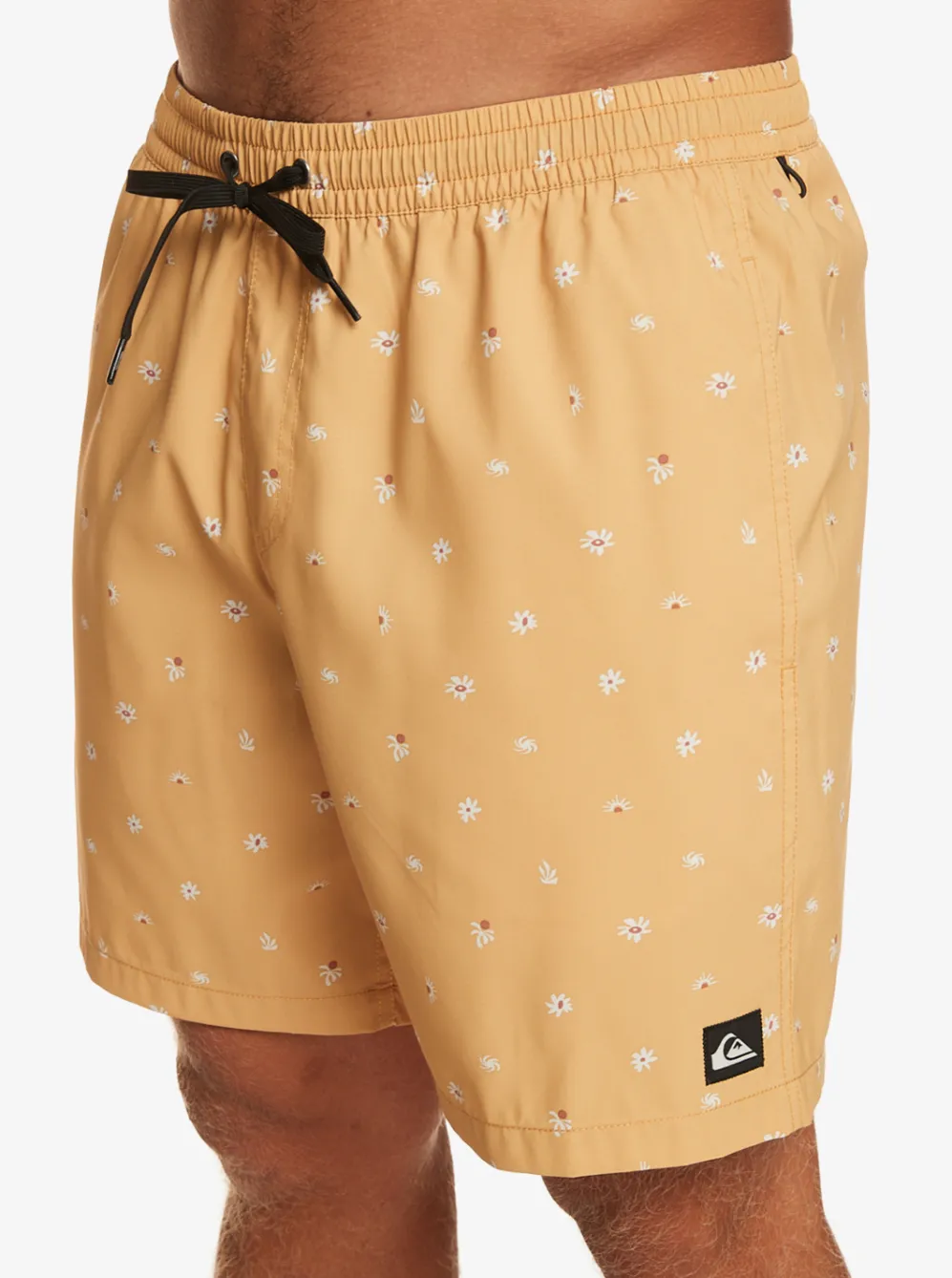 Quiksilver Elastic Waist|Re-Mix 17" Volleys Mustard
