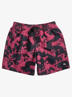 Quiksilver Elastic Waist|Re-Mix 17" Volleys Mineral Red