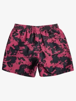 Quiksilver Elastic Waist|Re-Mix 17" Volleys Mineral Red