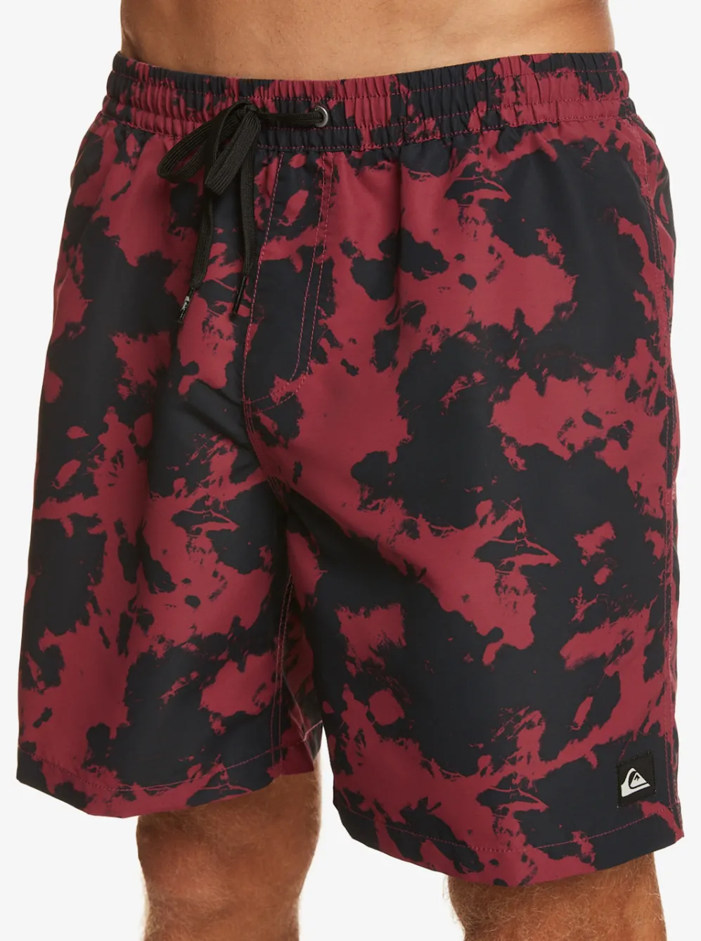 Quiksilver Elastic Waist|Re-Mix 17" Volleys Mineral Red