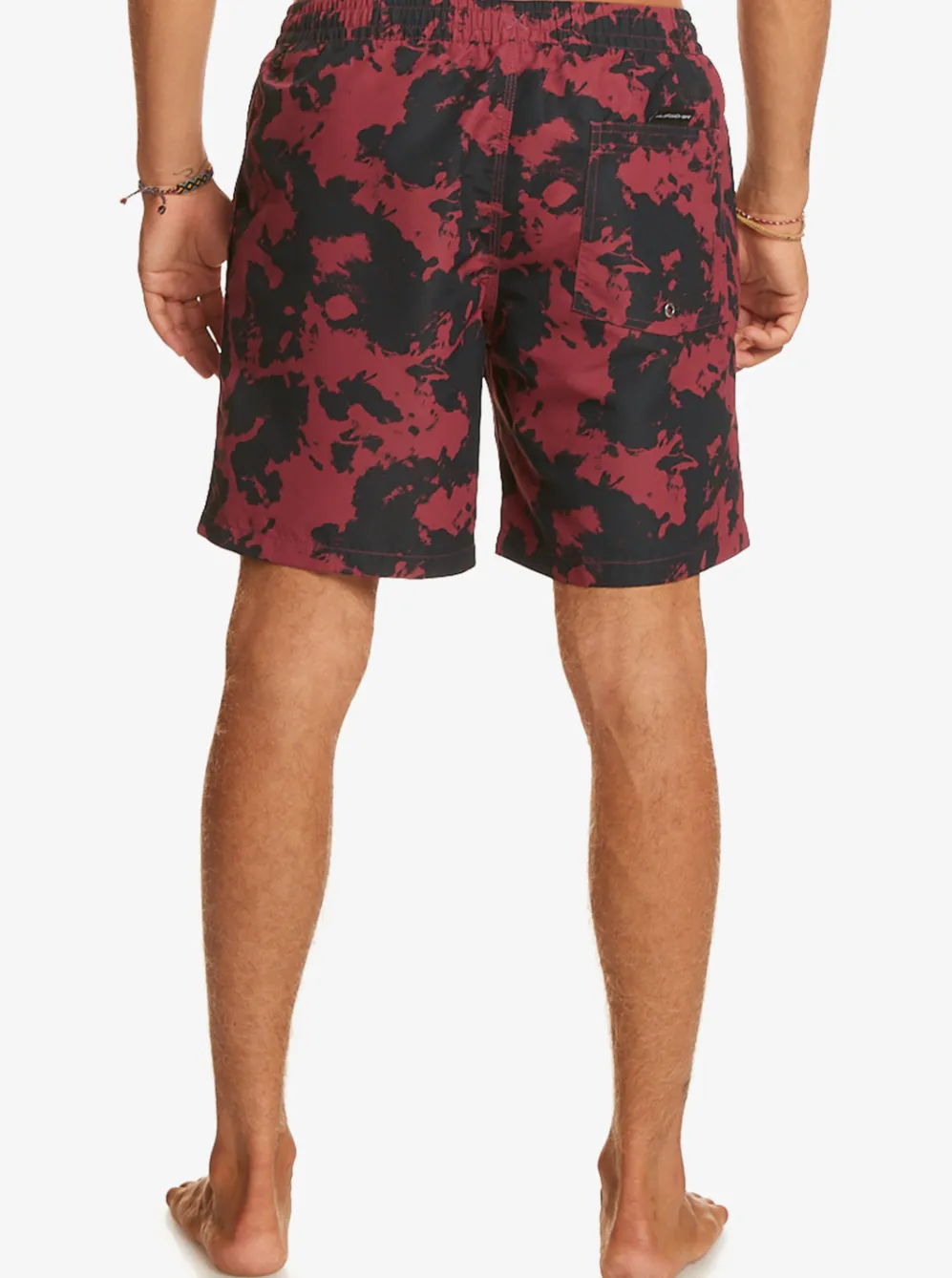 Quiksilver Elastic Waist|Re-Mix 17" Volleys Mineral Red