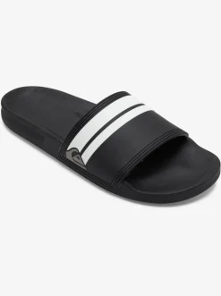 Quiksilver Sandals|Rivi Slides Black/Black/White