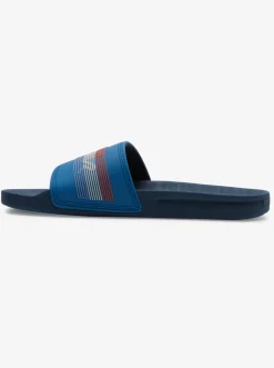 Quiksilver Sandals|Rivi Wordmark Slides Blue 6
