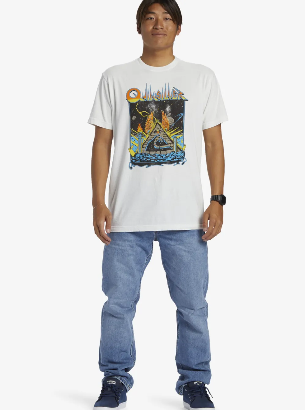 Quiksilver Tees|Rockin T-Shirt Antique White