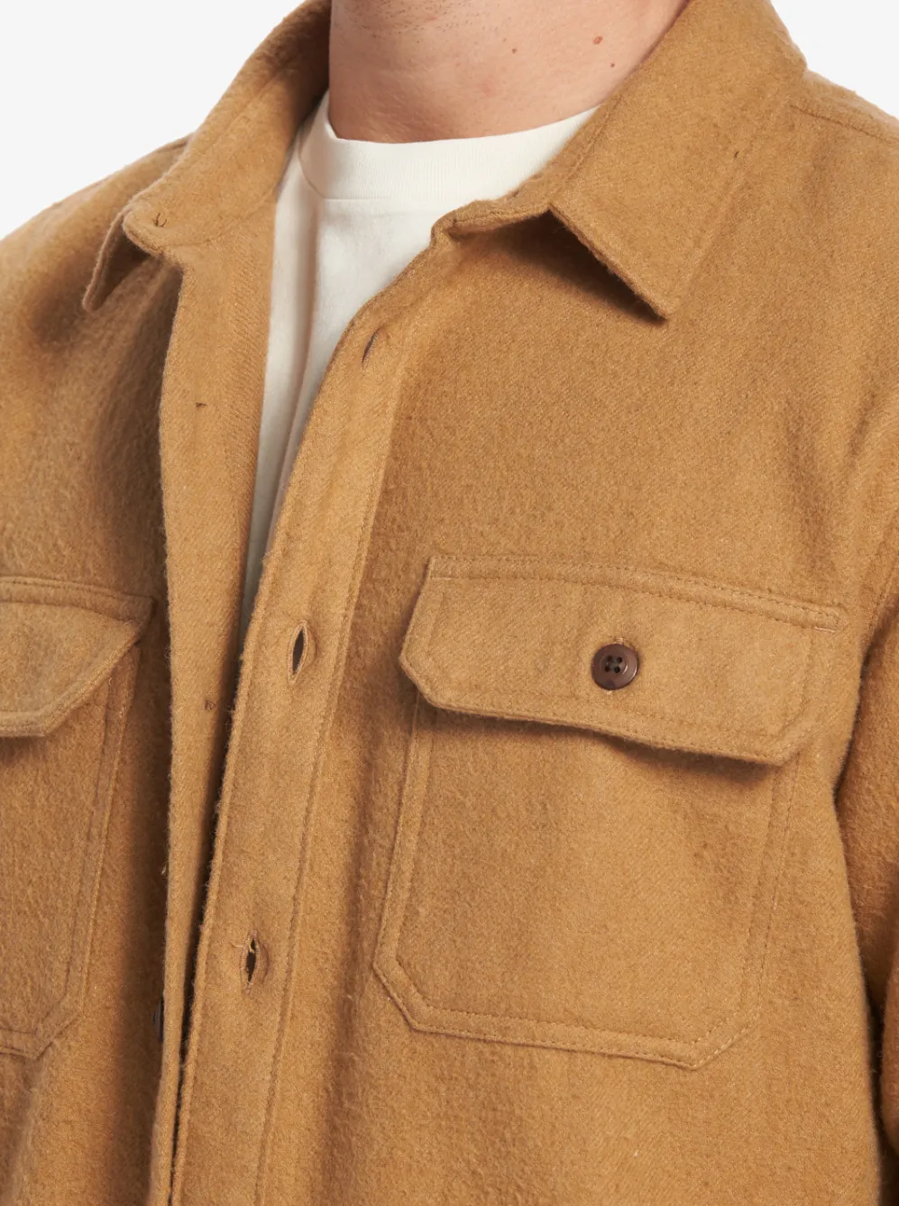 Quiksilver Shirts & Polos|Salterhill Long Sleeve Shirt Bone Brown