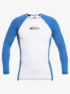 Quiksilver Rashguards|Saturn Protection Long Sleeve Upf 50 Rashguard For Men Turkish Sea